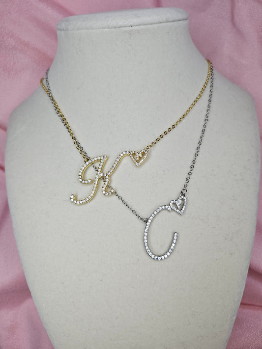 Diamond Initial Necklace